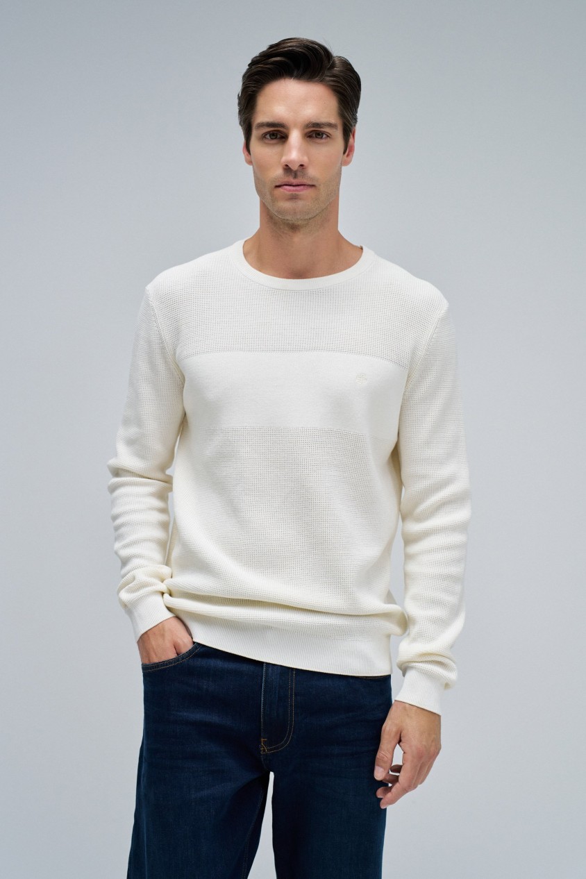 CAMISOLA TRICOTADA COM TEXTURA