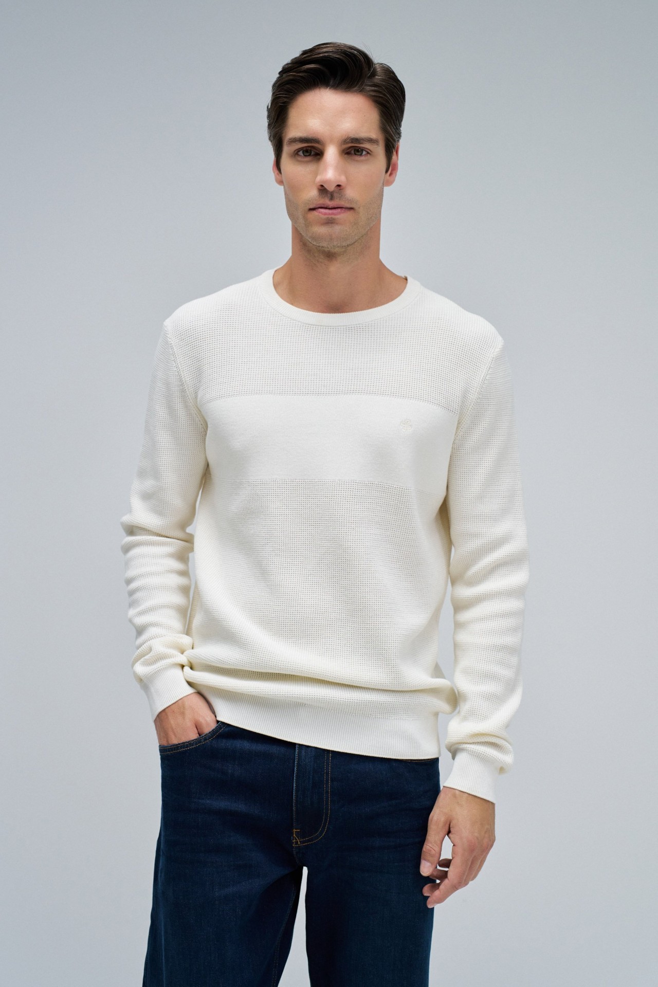 CAMISOLA TRICOTADA COM TEXTURA