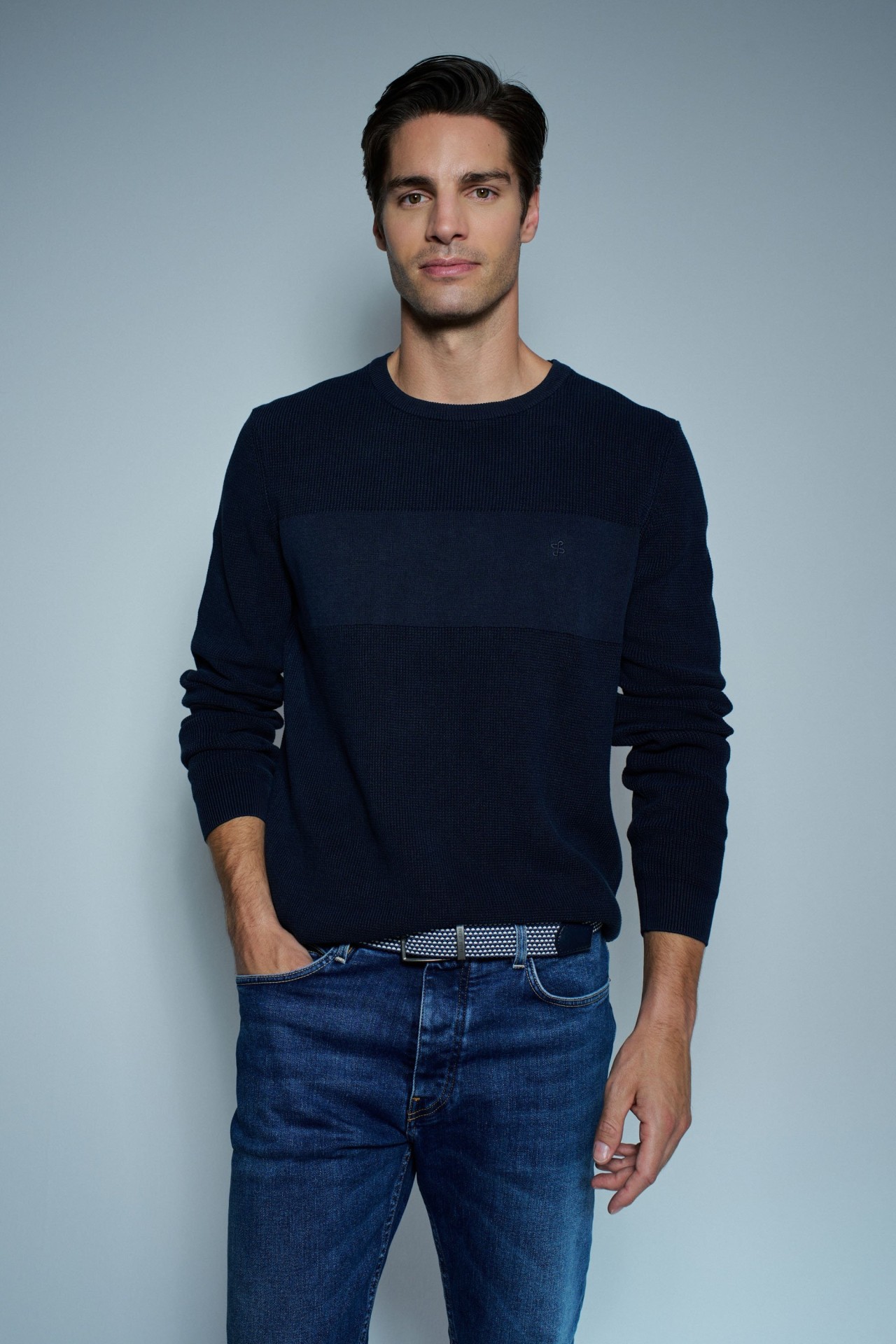 KNITTED SWEATER WITH TEXTURE