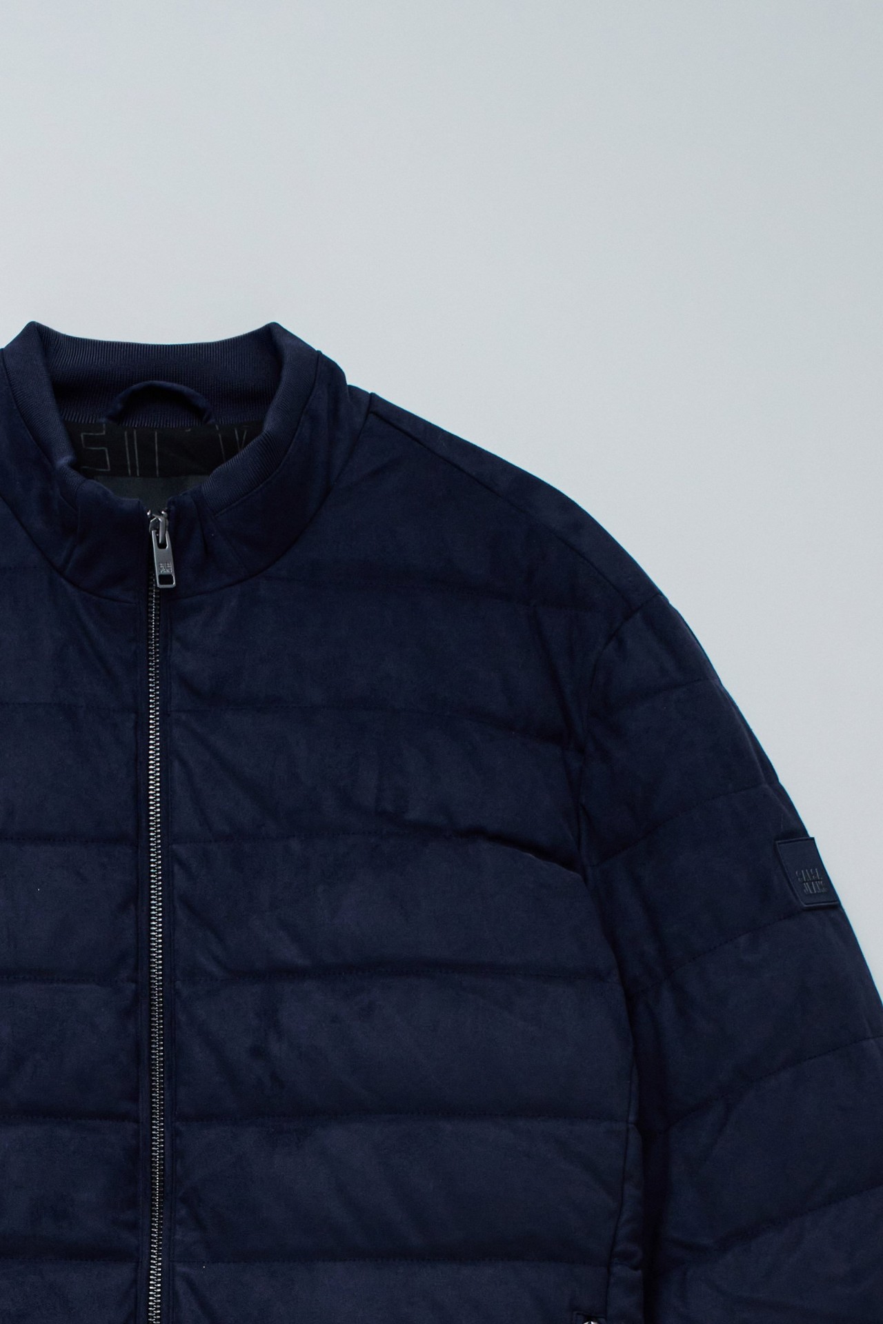 CASACO PUFFER EM SUEDE
