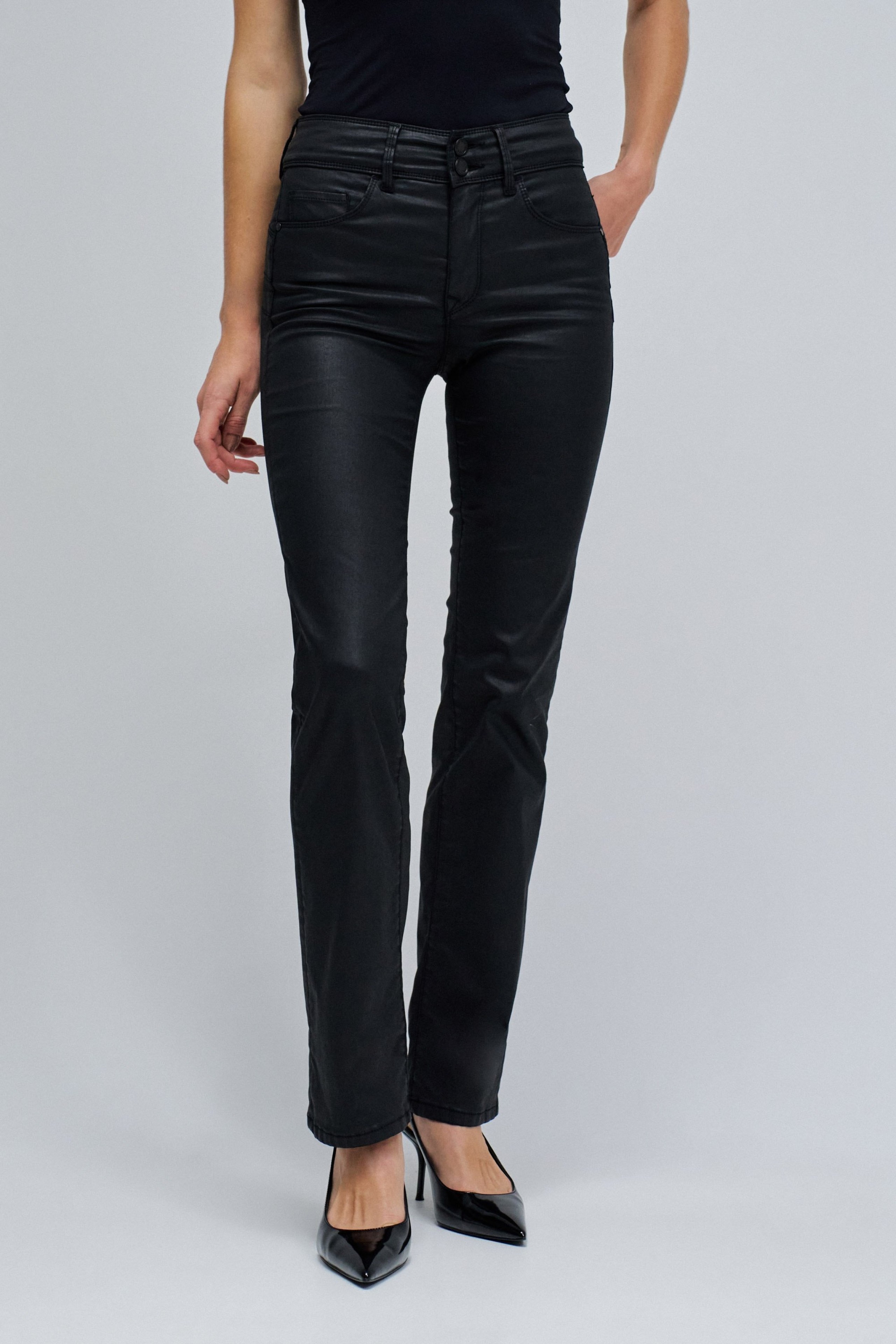 JEANS SECRET PUSH IN STRAIGHT EM COATING