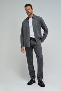 STRAIGHT FIT TROUSERS