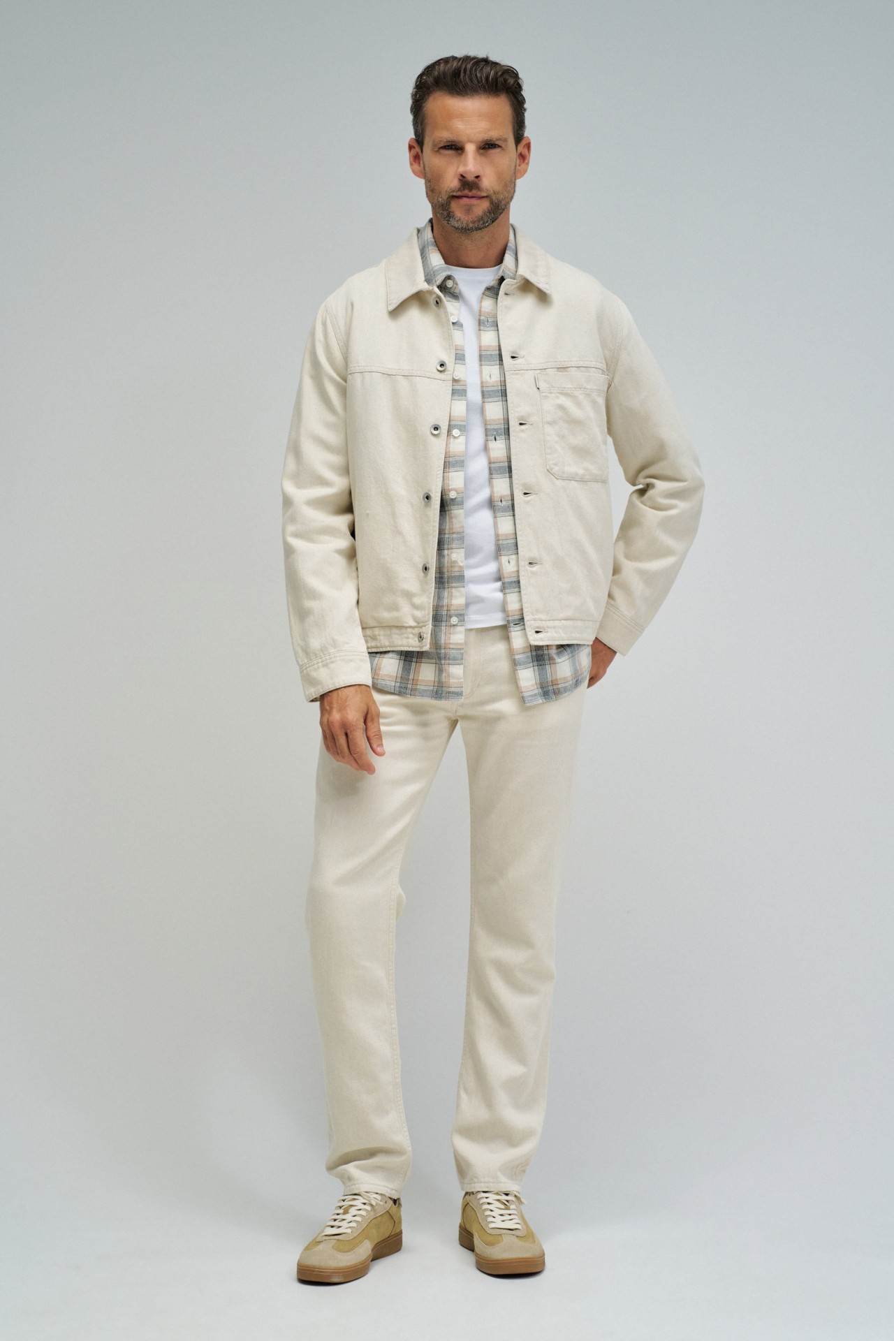 OVERSHIRT MET LINNEN