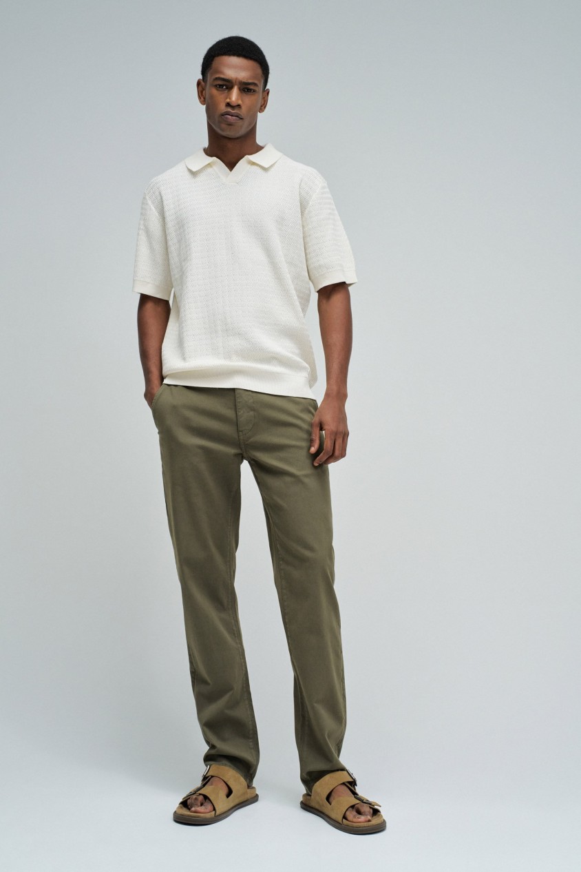 CHINO BROEK MET SLIM PIJP
