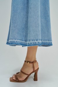 SAIA MIDI EM LIGHTDENIM