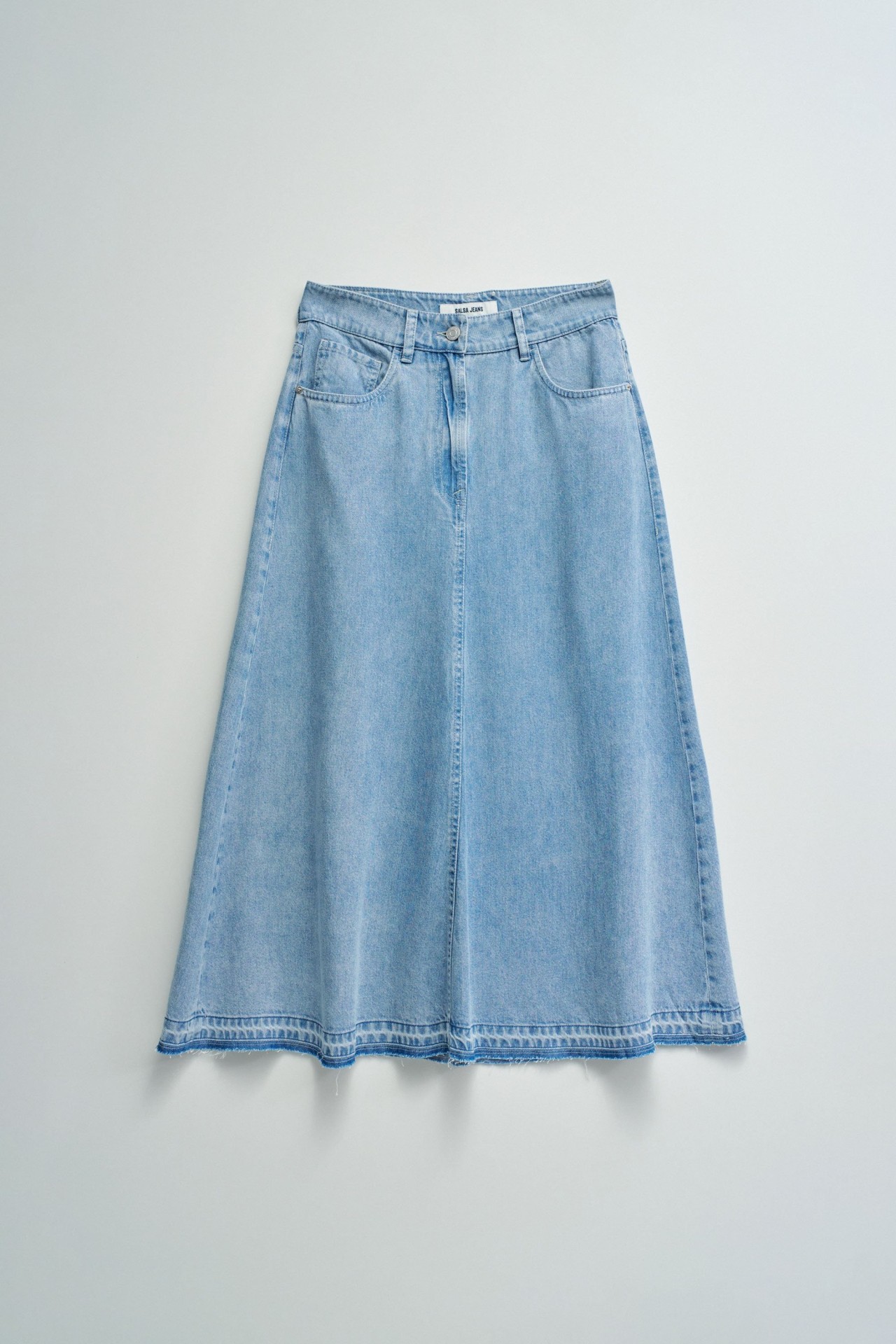 SAIA MIDI EM LIGHTDENIM