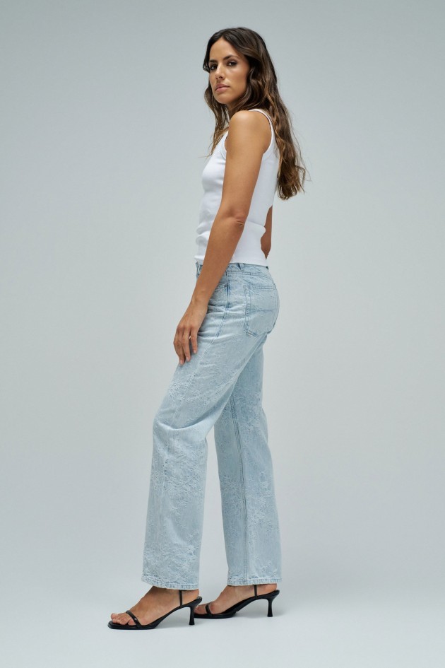 VAQUEROS STRAIGHT FIT CON JACQUARD