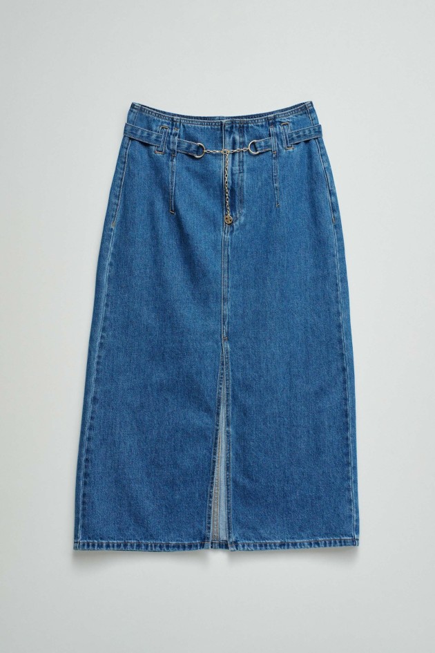 JUPE MIDI EN DENIM