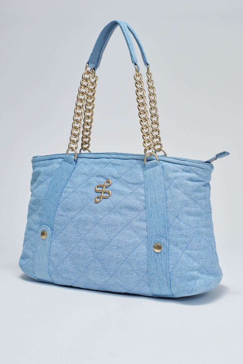SAC TOTE REMBOURRÉ EN DENIM