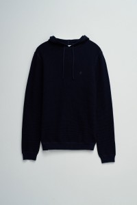 HOODIE EM MALHA TEXTURADA