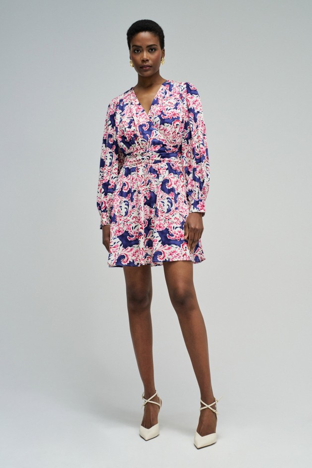 VESTIDO COM PADRÃO FLORAL