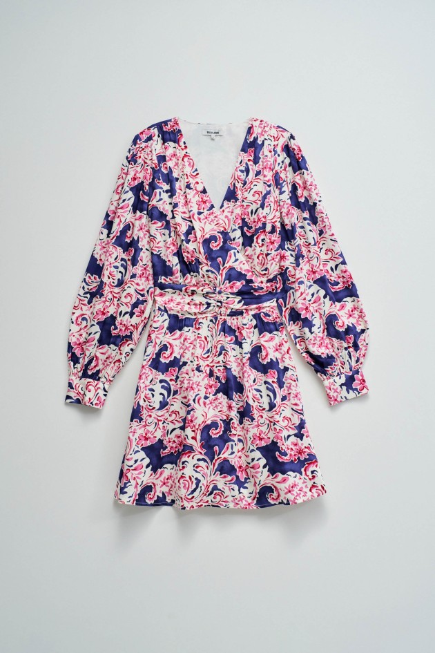 VESTIDO COM PADRÃO FLORAL
