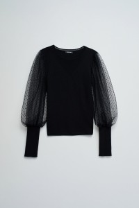 SWEATER WITH TULLE