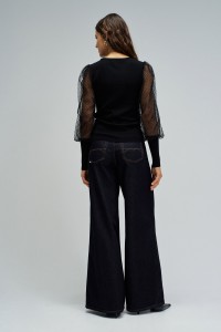 SWEATER WITH TULLE