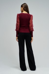 SWEATER WITH TULLE