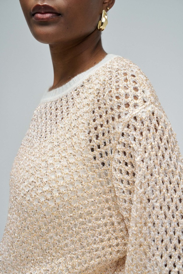 CAMISOLA DE MALHA COM BRILHO