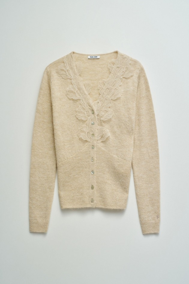 CARDIGAN COM RENDA