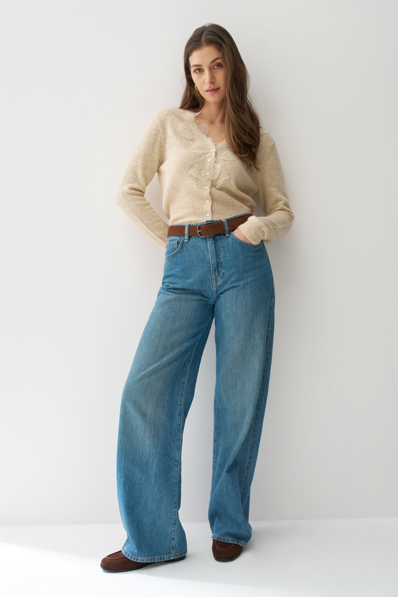 CARDIGAN COM RENDA