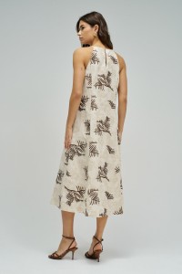 VESTIDO MIDI COM BORDADOS