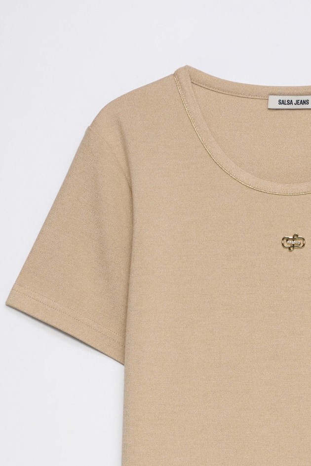 T-SHIRT MET LUREX