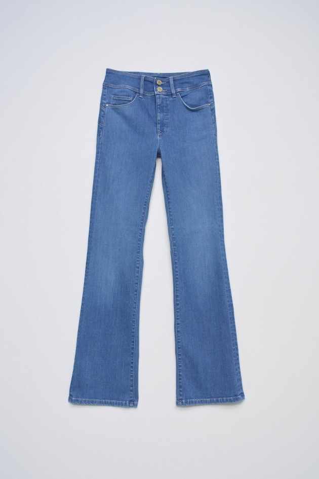 SECRET PUSH IN BOOTCUT JEANS SOFT TOUCH