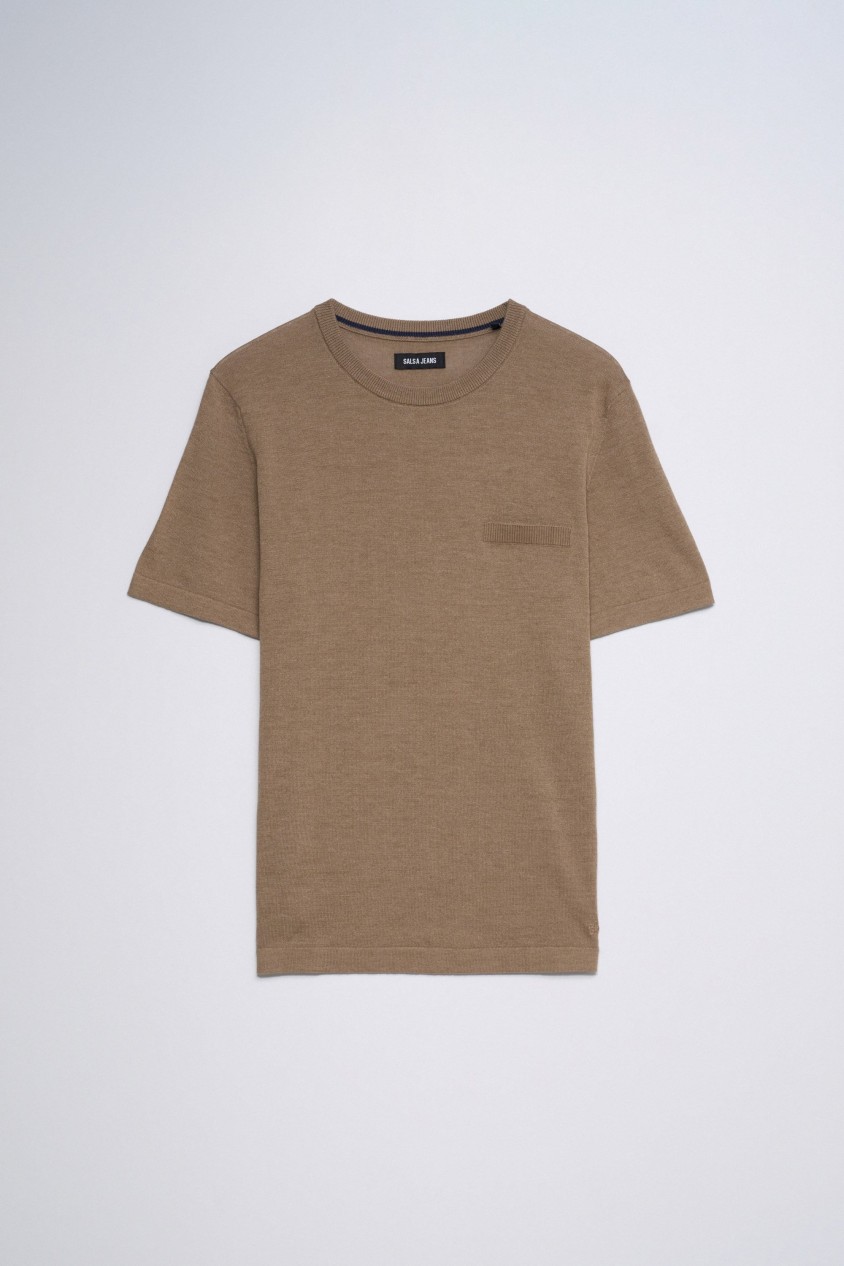 GESTRICKTES T-SHIRT