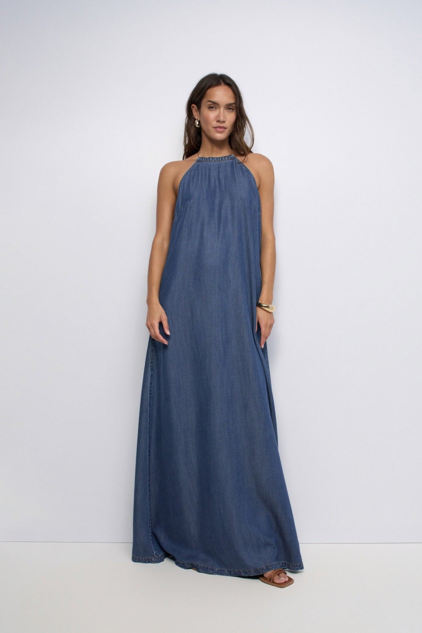 VESTIDO EM LIGHTDENIM