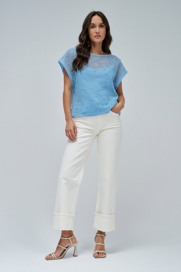 T-SHIRT EN CROCHET