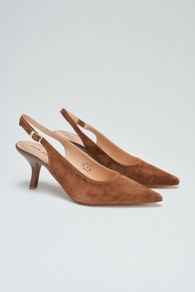 ZAPATOS DE TAC�N DE ANTE