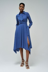 VESTIDO MIDI ASSIM�TRICO