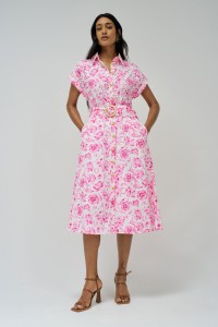 VESTIDO CAMISEIRO EM BORDADO INGL�S