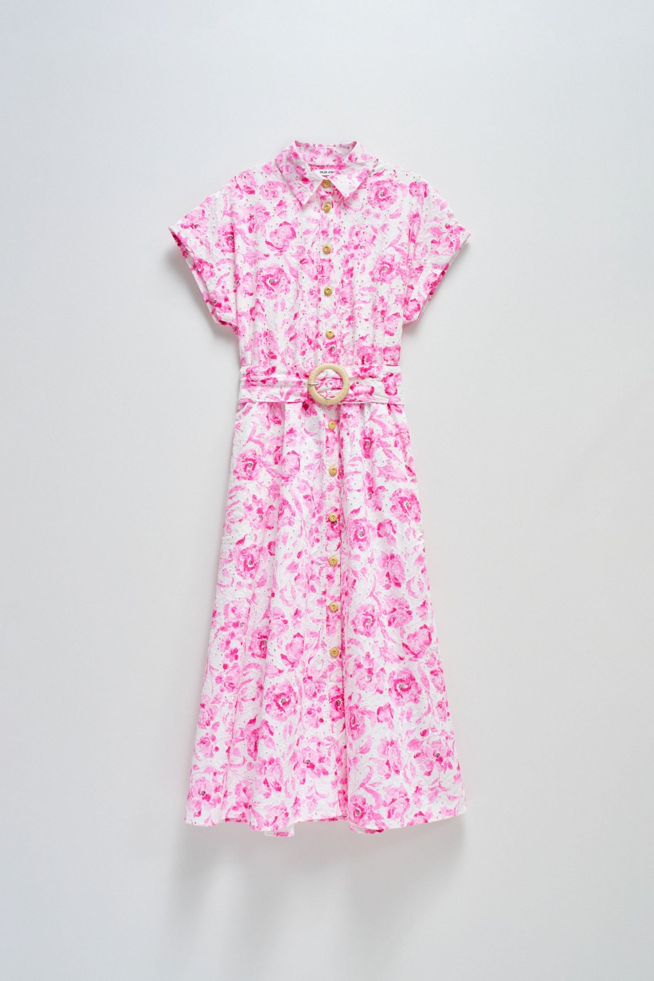 VESTIDO CAMISEIRO EM BORDADO INGL�S