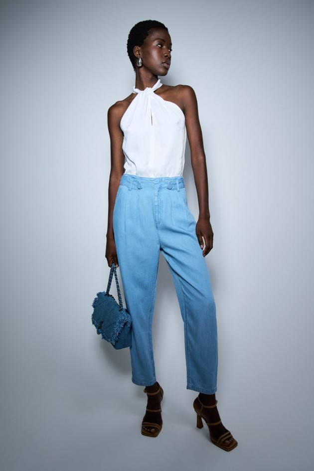 CALÇAS BAGGY EM LIGHTDENIM