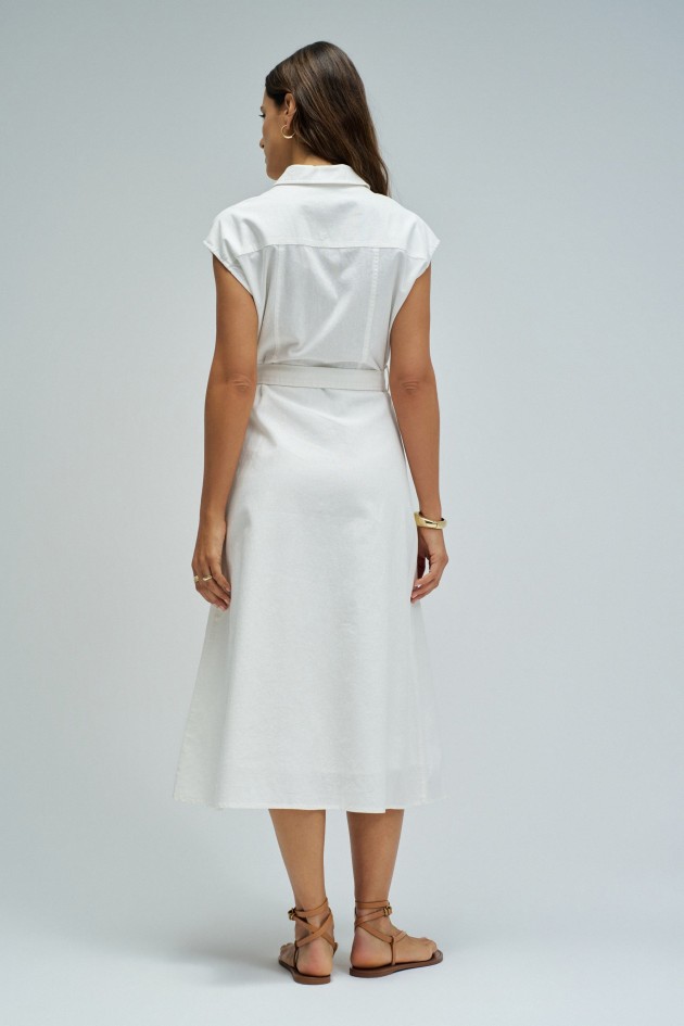 ROBE MIDI EN LIN