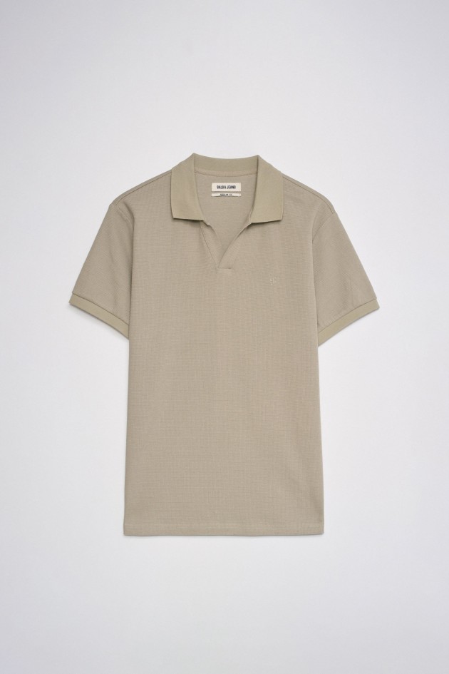 STRUKTURIERTES POLOSHIRT