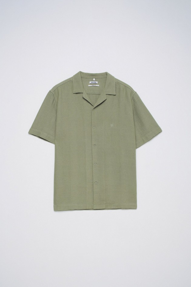 CAMISA DE MANGA CORTA TEXTURIZADA