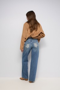 LOW RISE WIDE JEANS