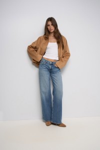 LOW RISE WIDE JEANS