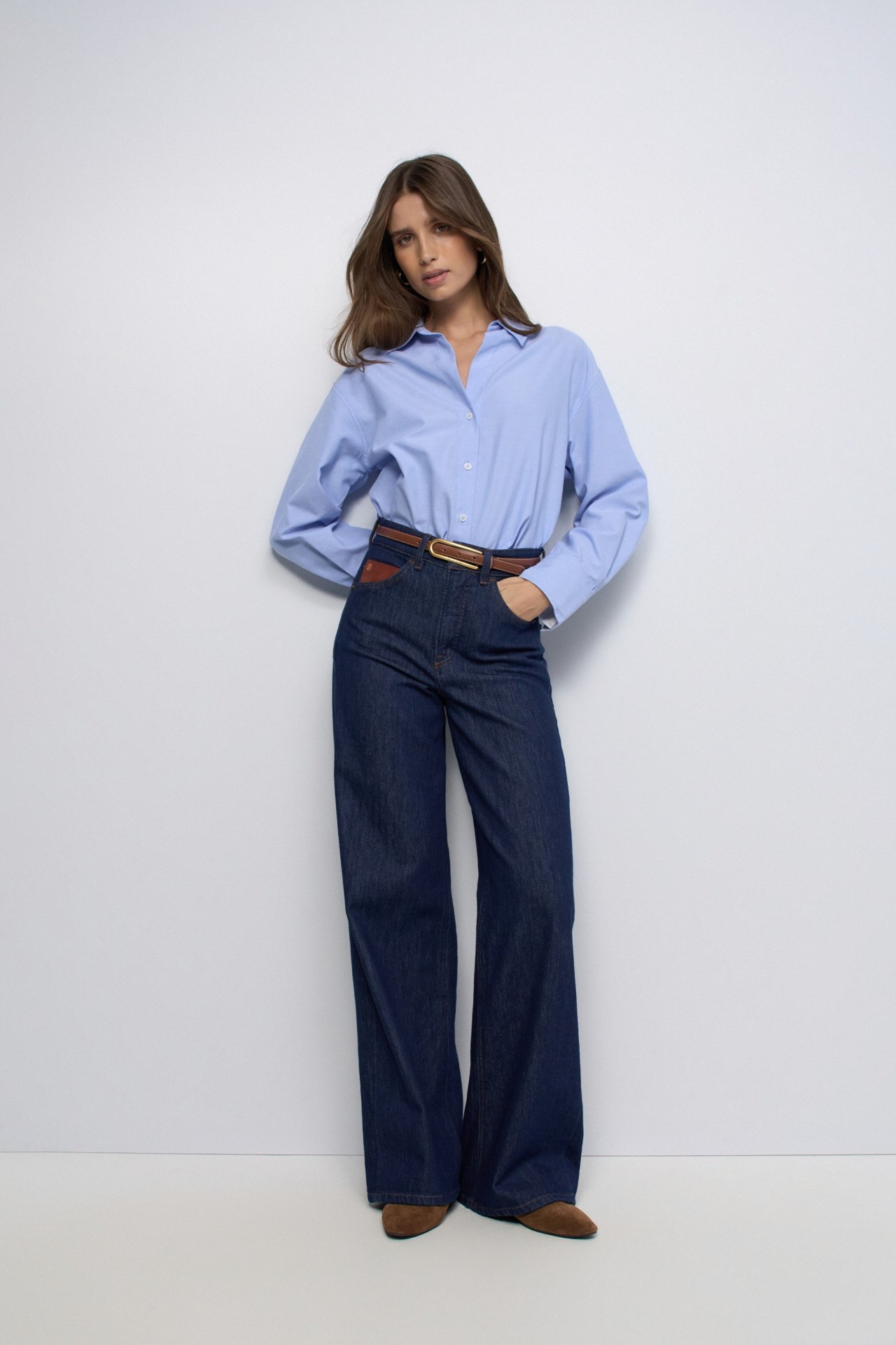 FAITH PUSH IN WIDE JEANS