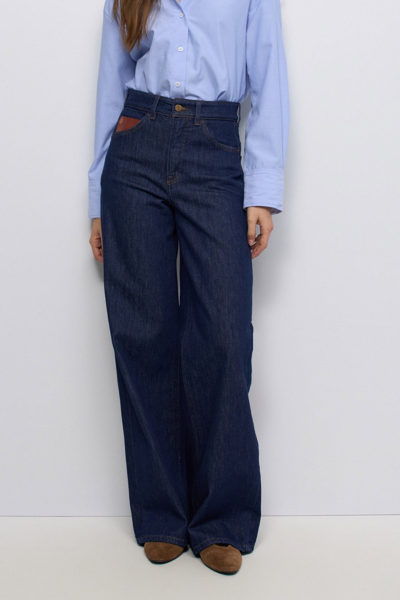 FAITH PUSH IN WIDE JEANS