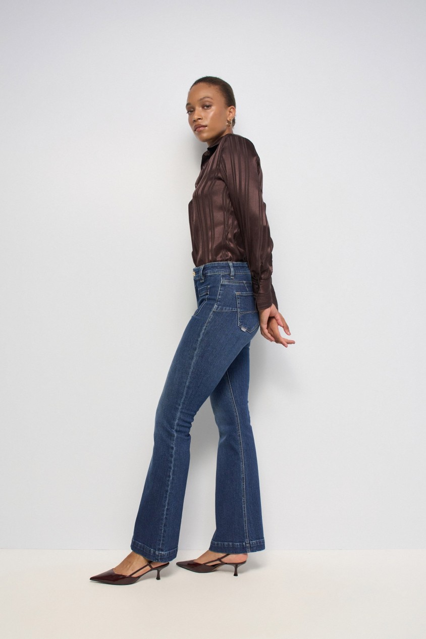 DESTINY PUSH UP FLARE JEANS
