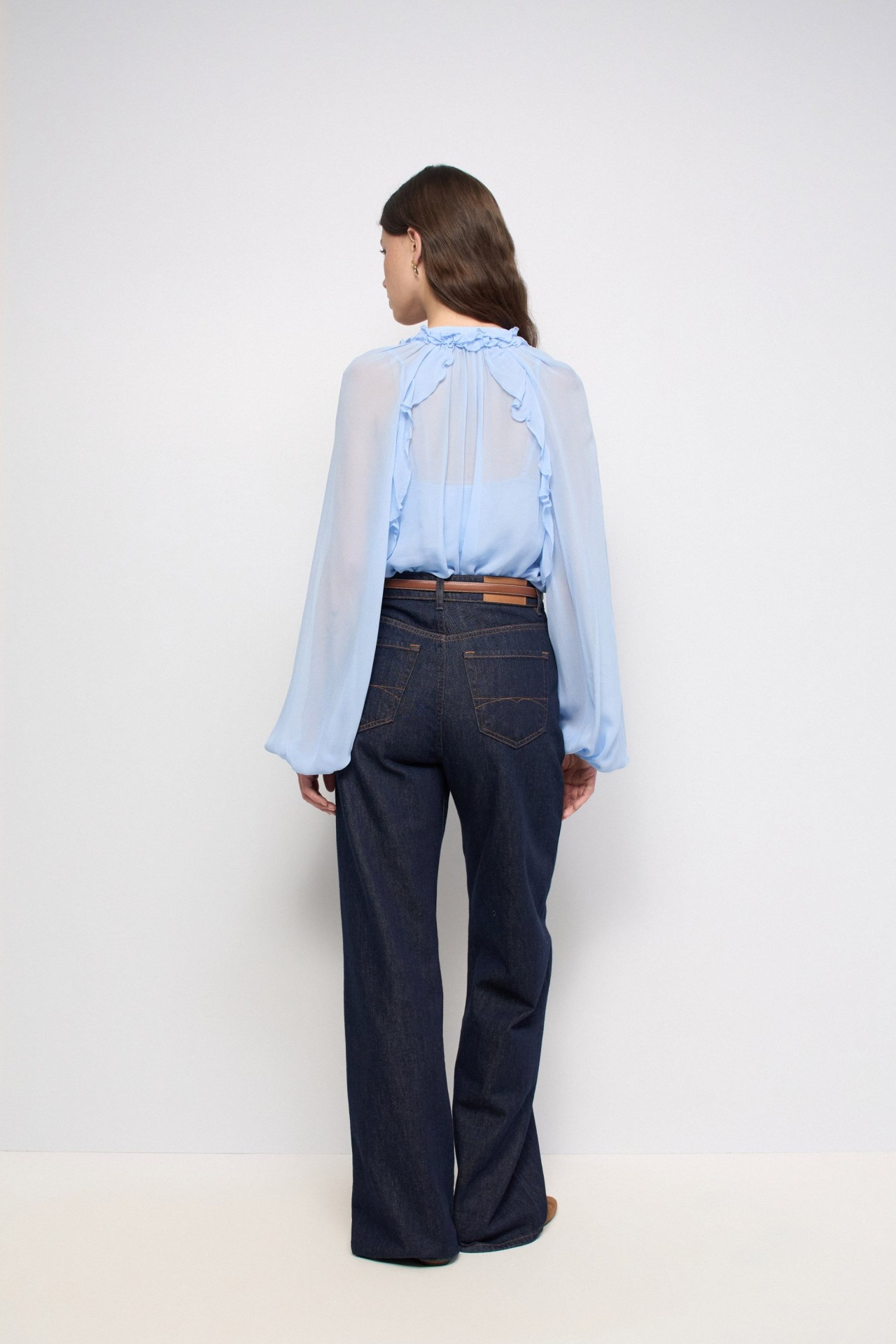 BLOUSE MET RUCHES