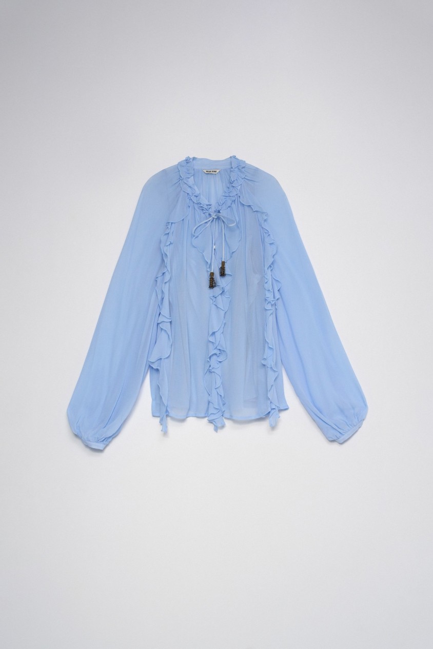 BLOUSE MET RUCHES