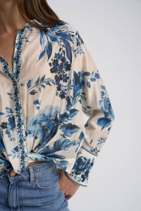 BLOUSE MET BLOEMENMOTIEF