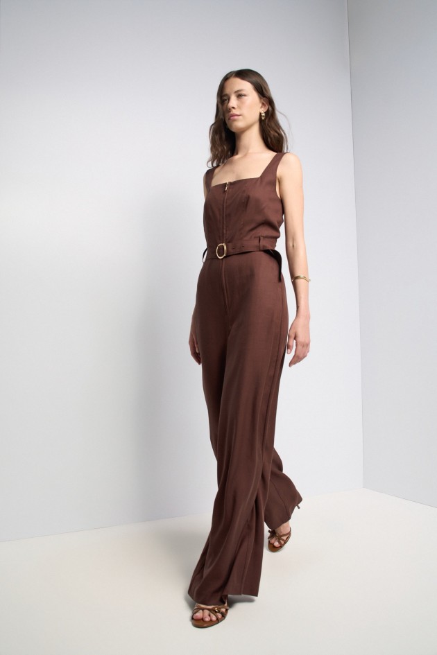 JUMPSUIT WITH LINEN