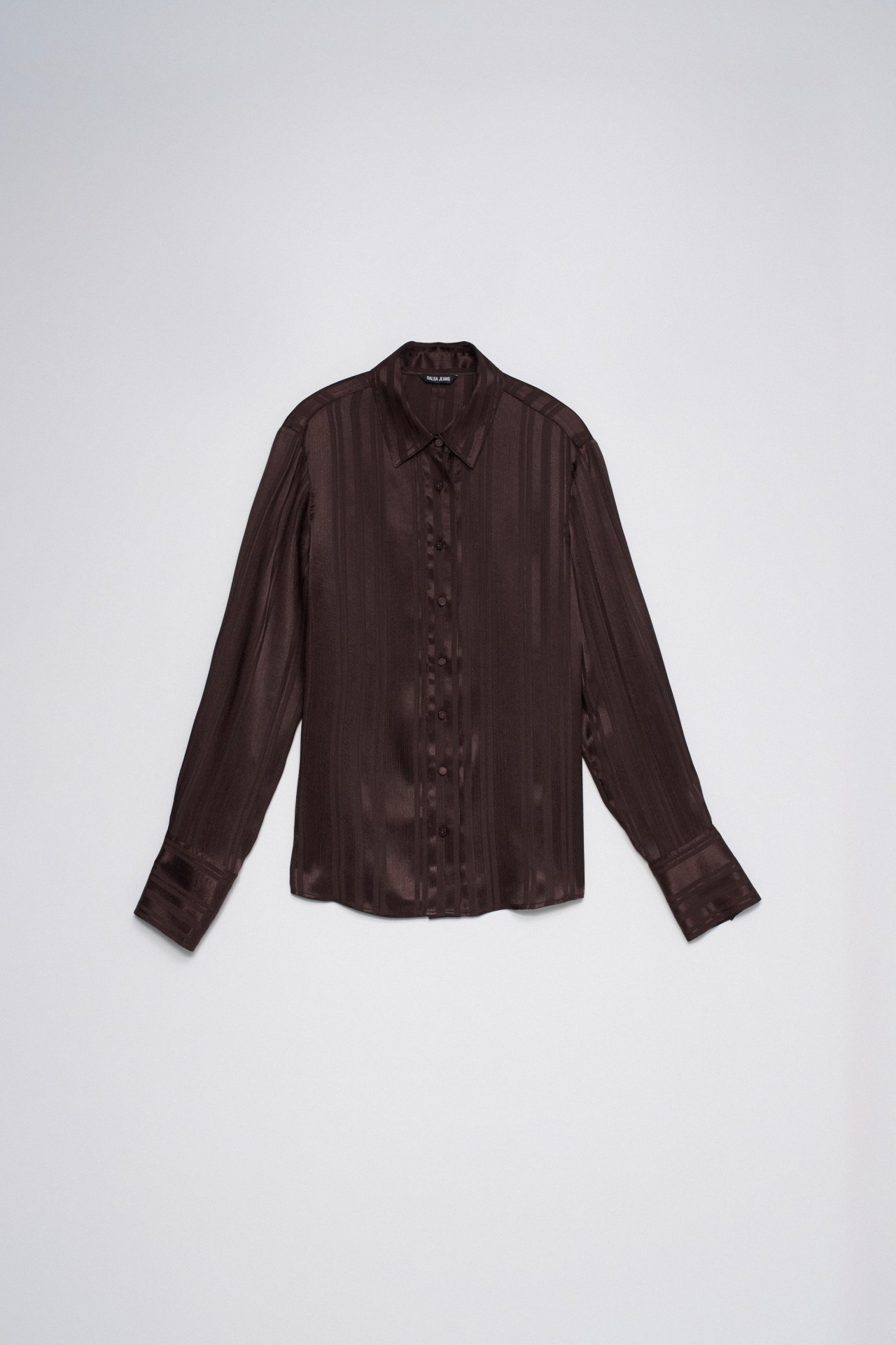 CAMISA SATINADA DE RAYAS