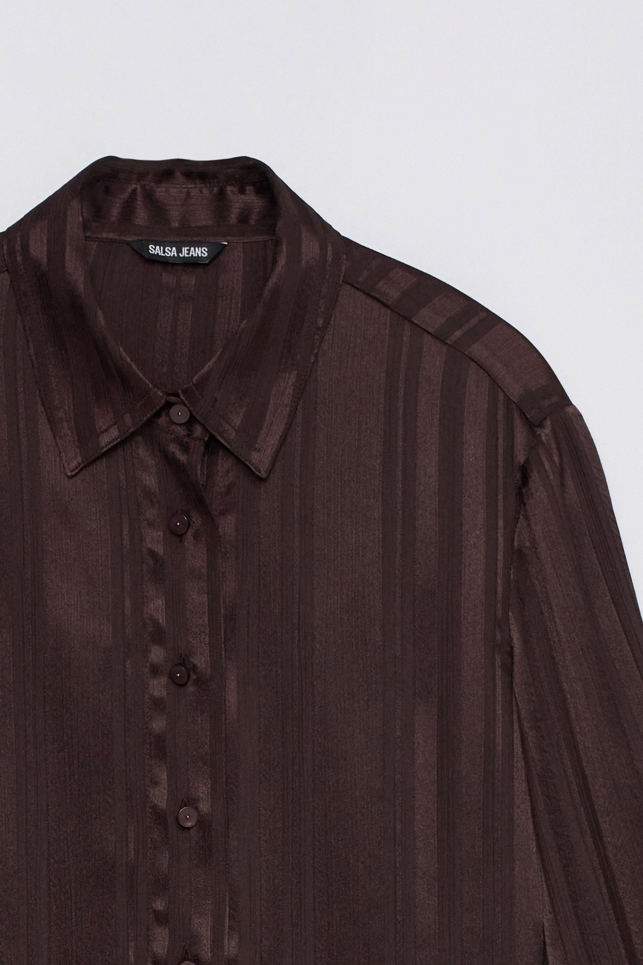 CAMISA SATINADA DE RAYAS
