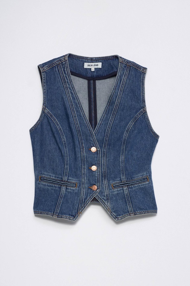 WAISTCOAT IN DENIM