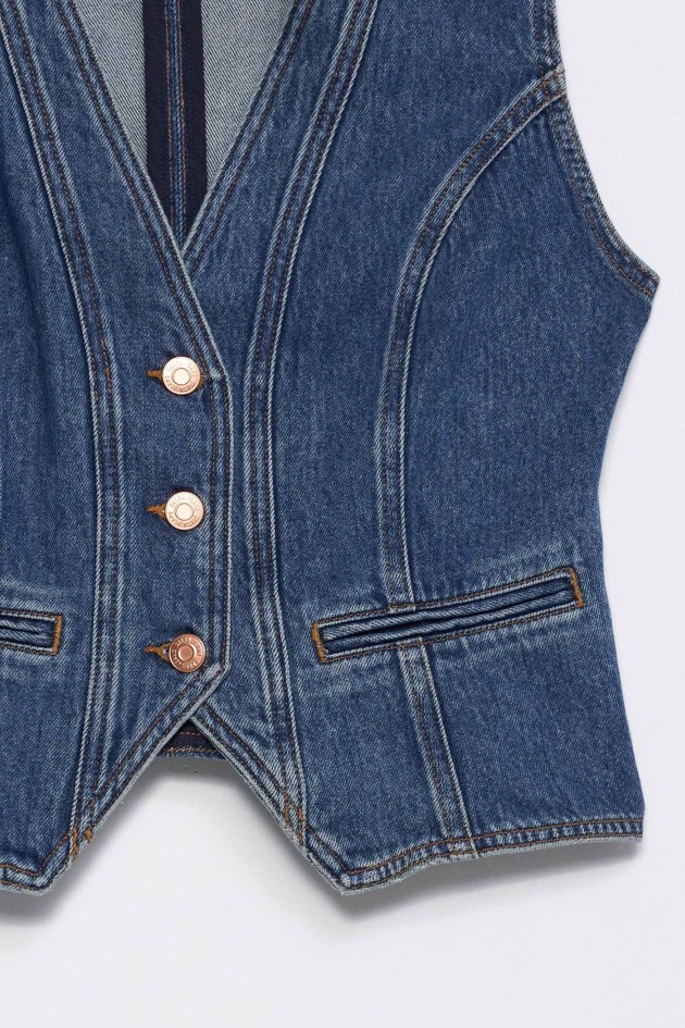 WAISTCOAT IN DENIM