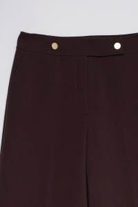 PANTALONES DE TEJIDO DE PIERNA WIDE